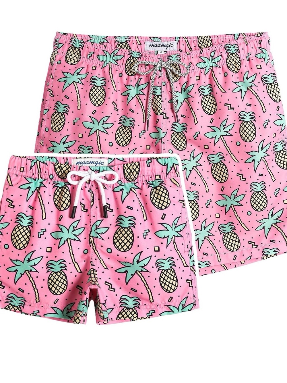 Maamgic Pink Pineapple Print Boy’s Shorts